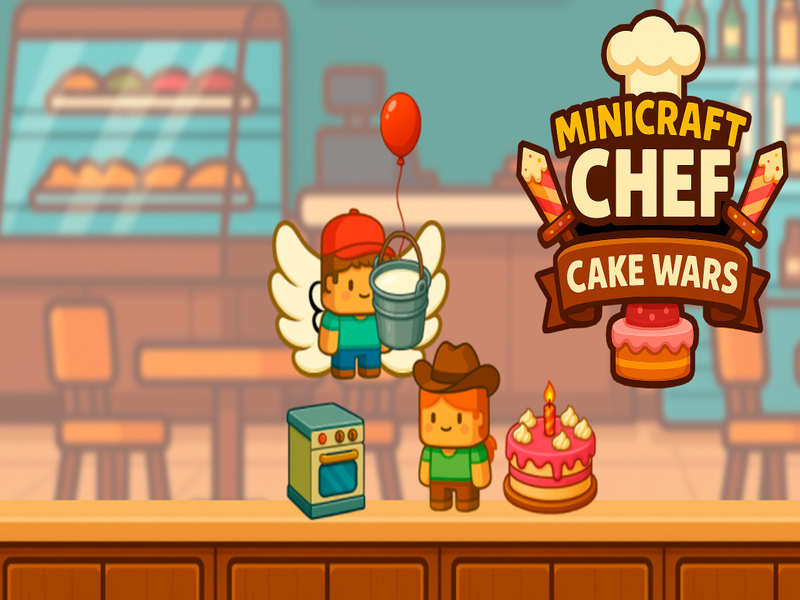 Jwèt Minicraft chef gato lagè sou entènèt